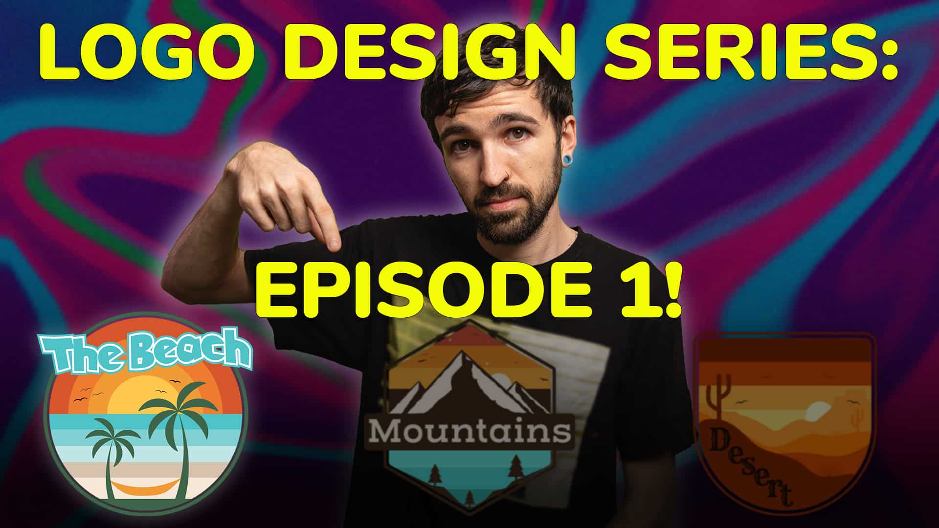 3 logo postcard tutorial design series thumbnail