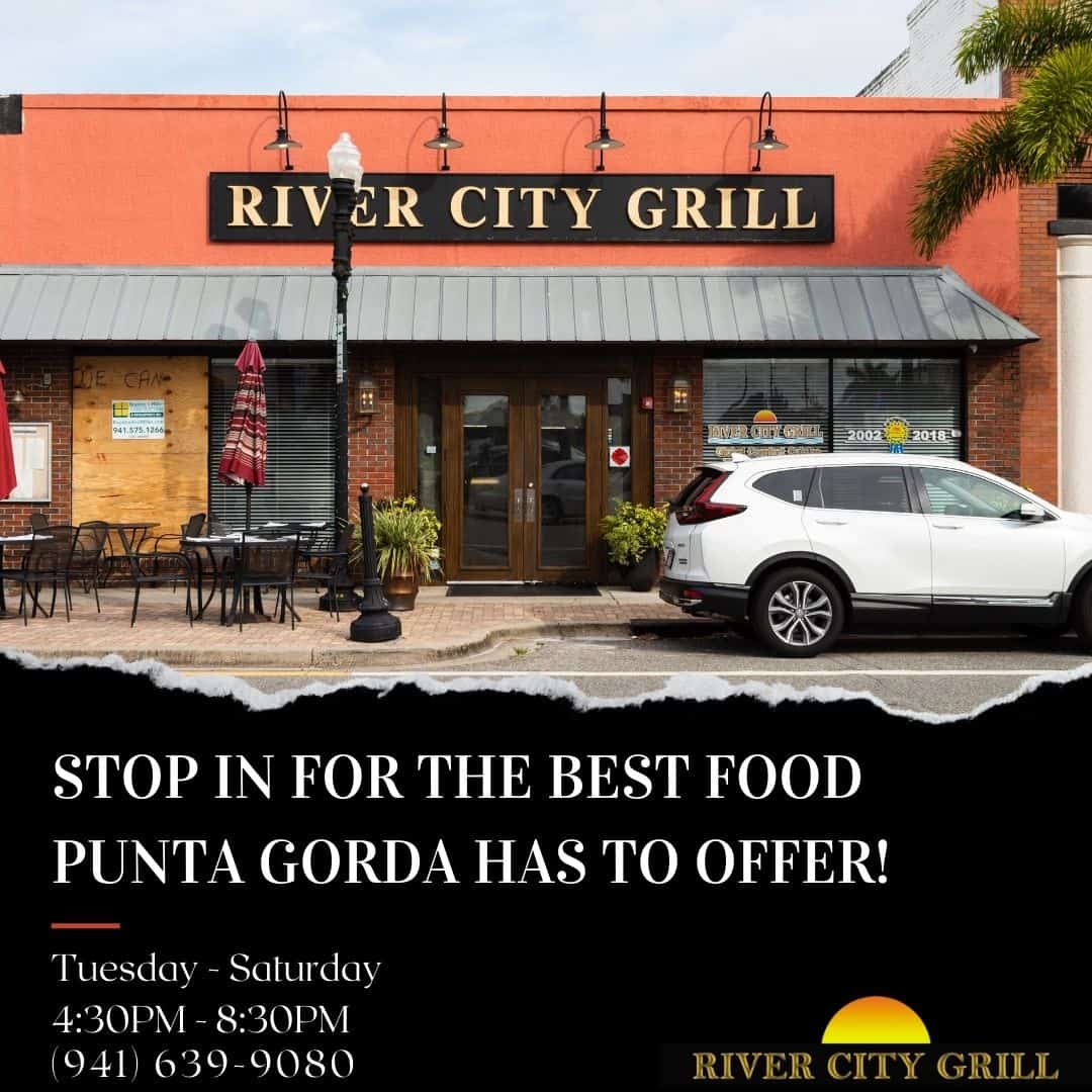 river city grill social media graphic